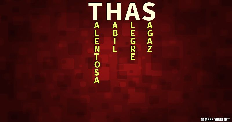 Acróstico thaïs