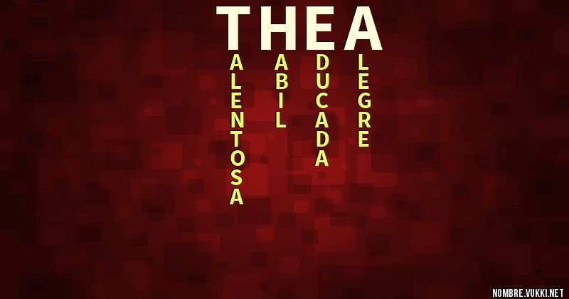 Acróstico thea