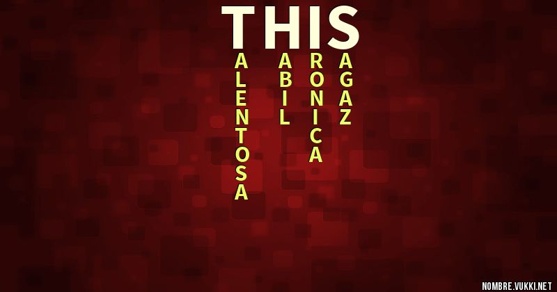 Acróstico this