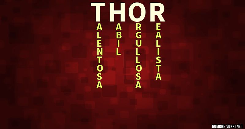 Acróstico thor