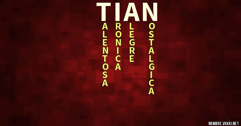 Acróstico tian