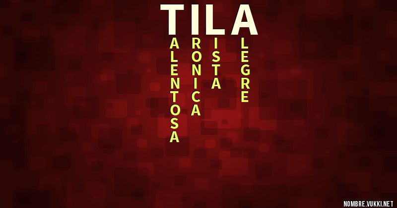 Acróstico tila