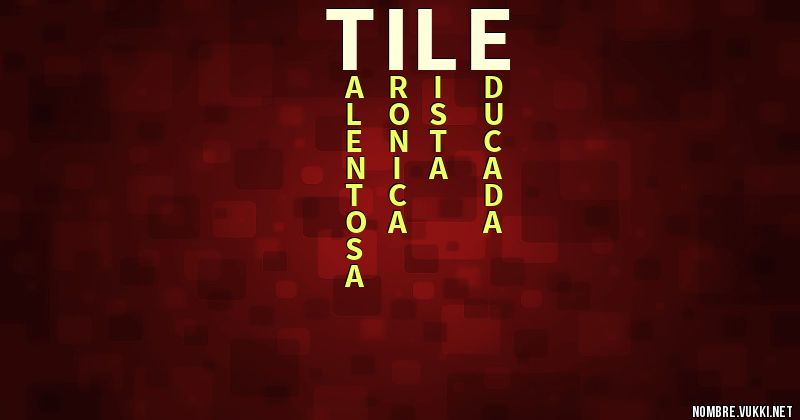 Acróstico tile