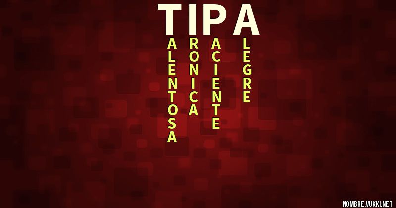 Acróstico tipa