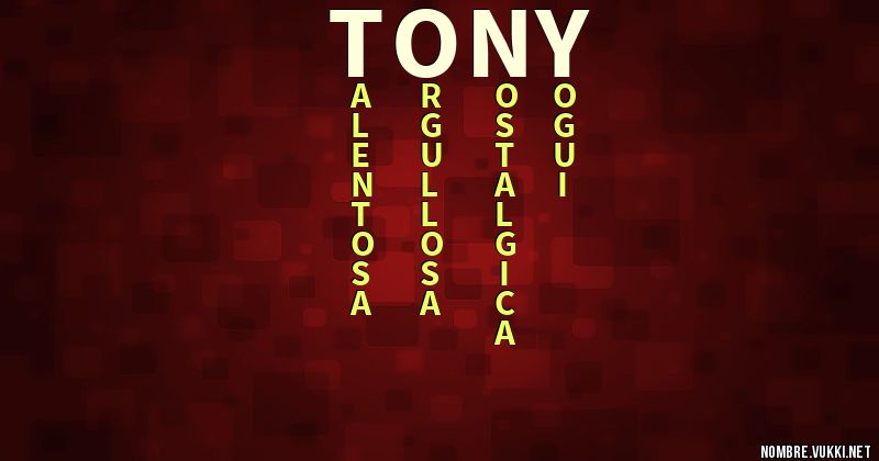 Acróstico toñy