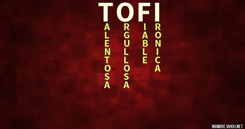 Acróstico tofi
