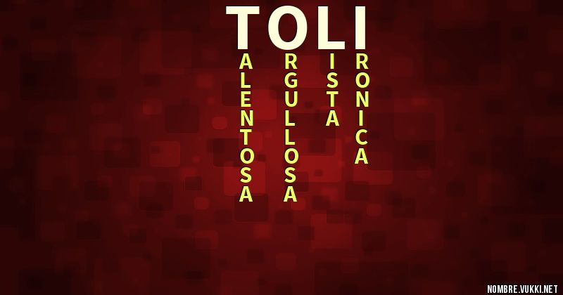 Acróstico toli