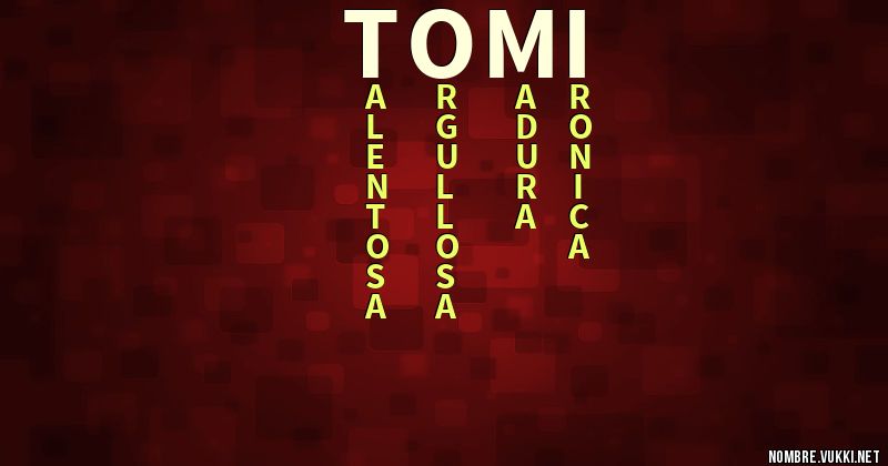Acróstico tomi