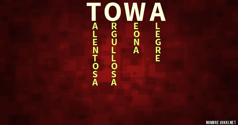 Acróstico towa