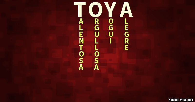Acróstico toya