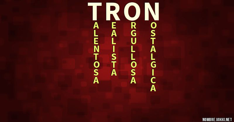 Acróstico tron