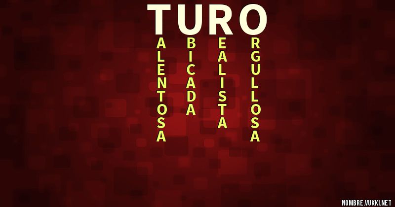 Acróstico turo