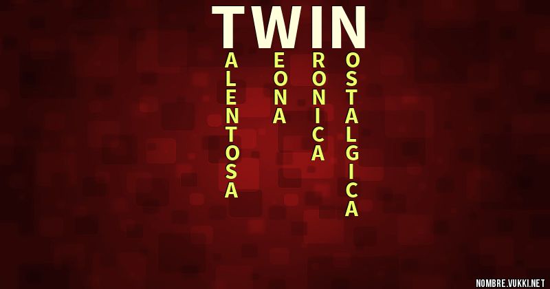 Acróstico twin