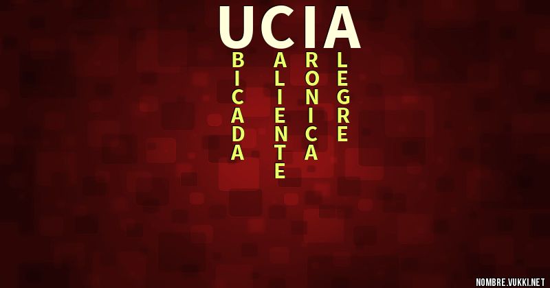Acróstico ucia