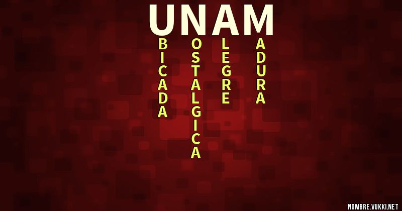 Acróstico unam