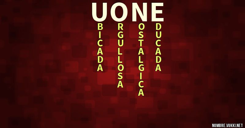 Acróstico uone