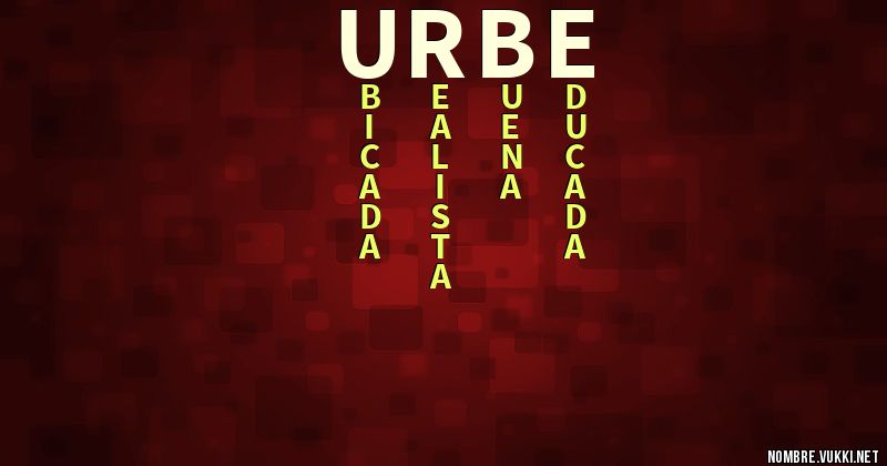 Acróstico urbe