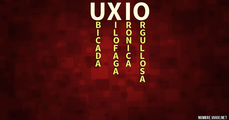 Acróstico uxío