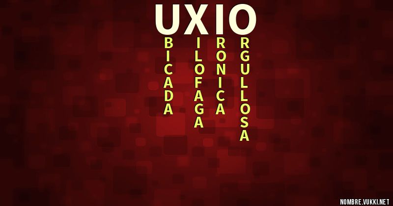 Acróstico uxio