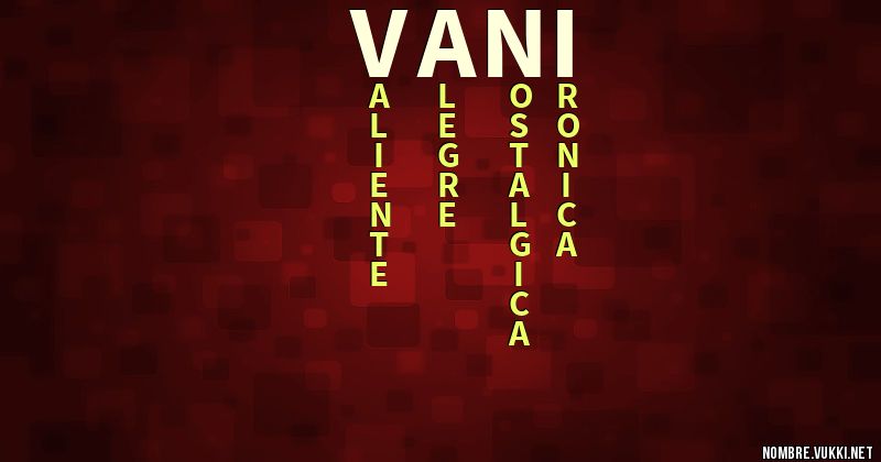 Acróstico vani