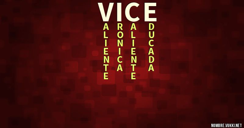 Acróstico vice