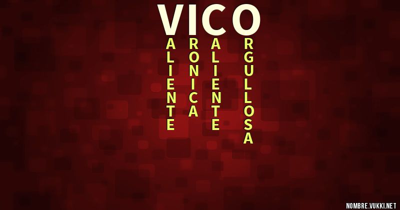 Acróstico vico