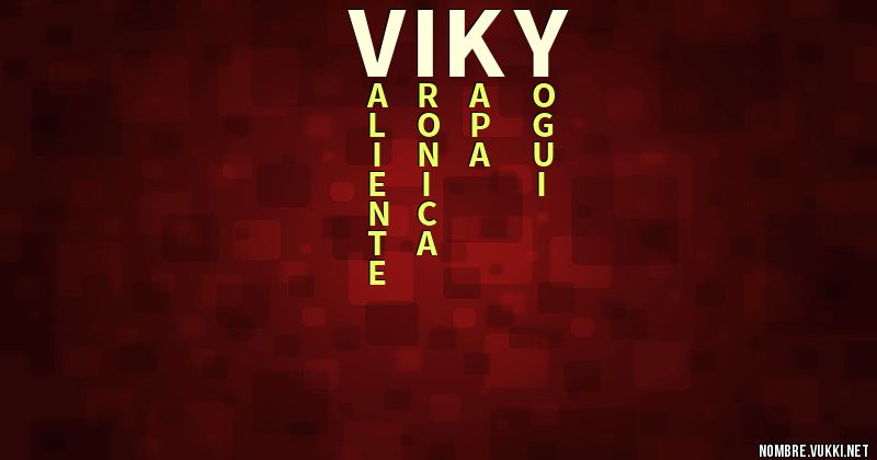 Acróstico viky