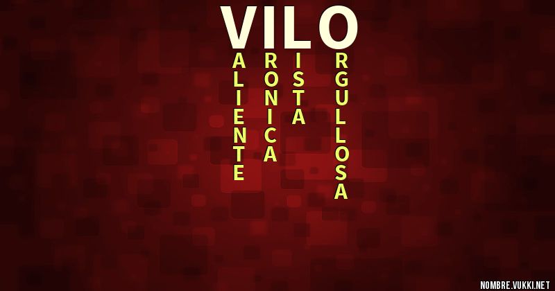 Acróstico vilo