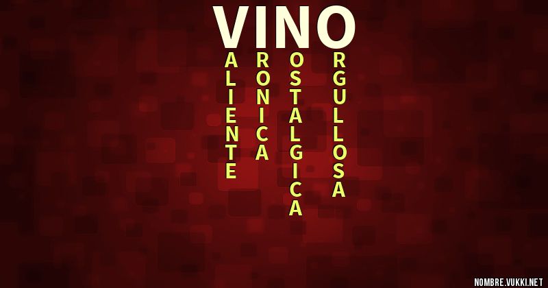 Acróstico vino