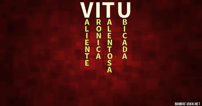 Acróstico vitu