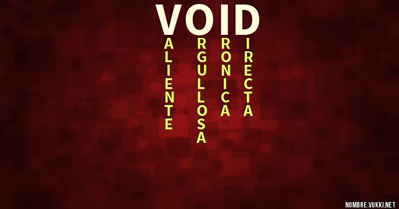 Acróstico void