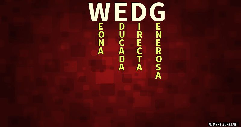 Acróstico wedg