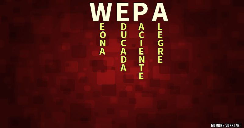 Acróstico wepa