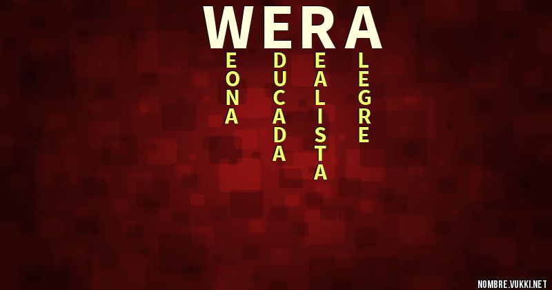Acróstico wera