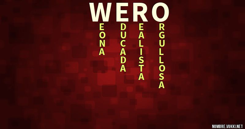 Acróstico wero