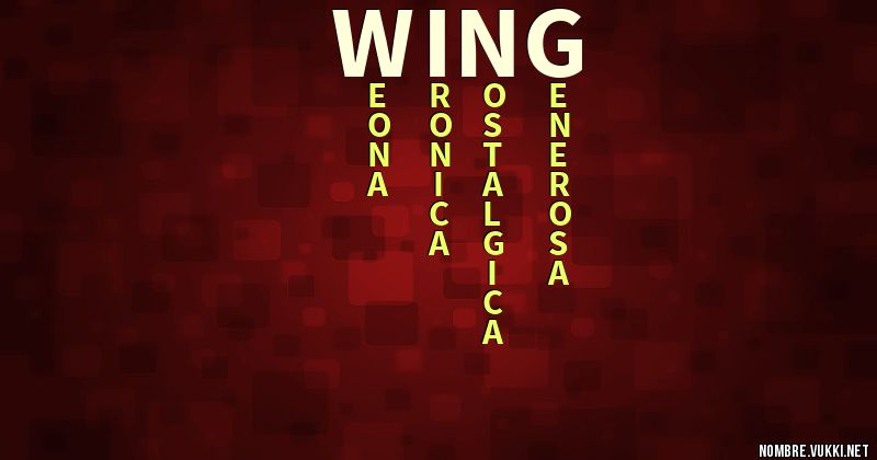 Acróstico wing