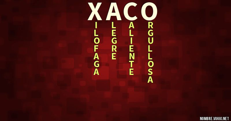 Acróstico xaco