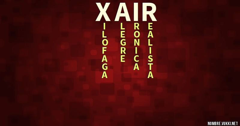 Acróstico xair