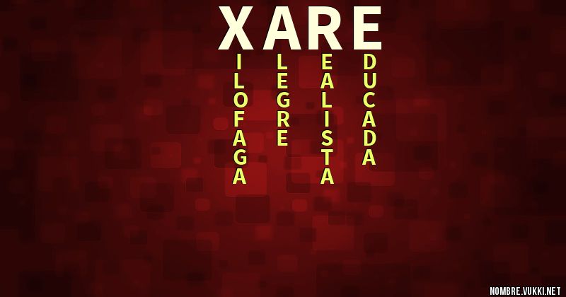 Acróstico xare