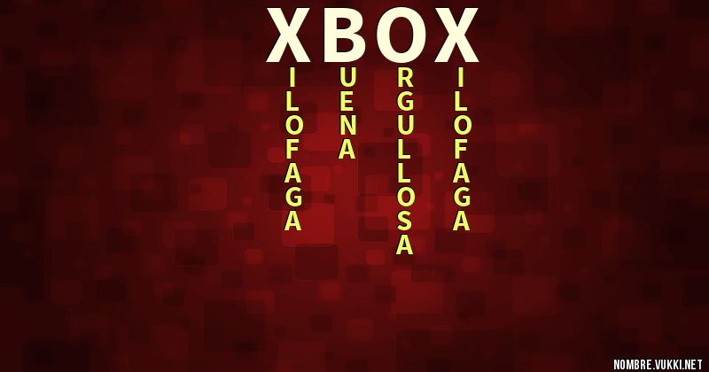 Acróstico xbox