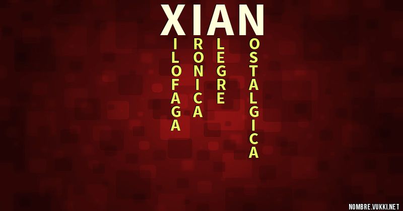 Acróstico xian