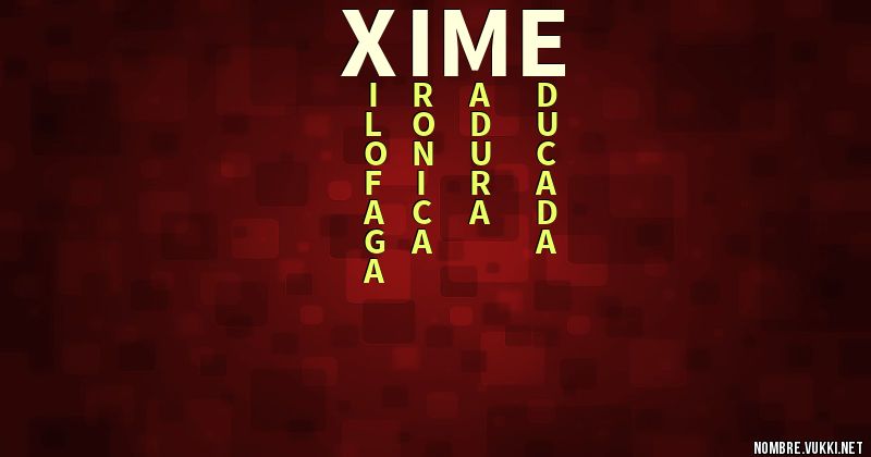 Acróstico xime