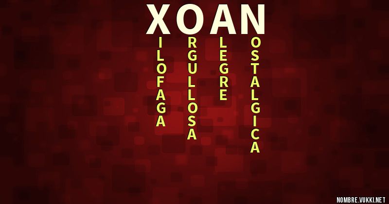 Acróstico xoan