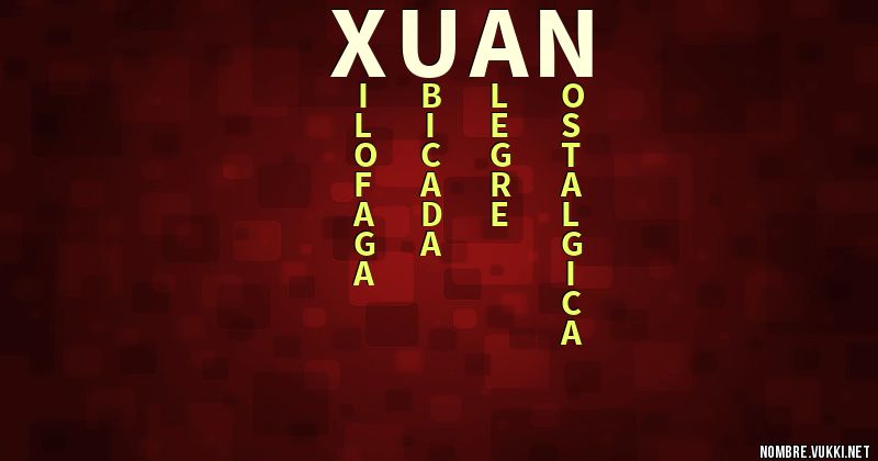 Acróstico xuan