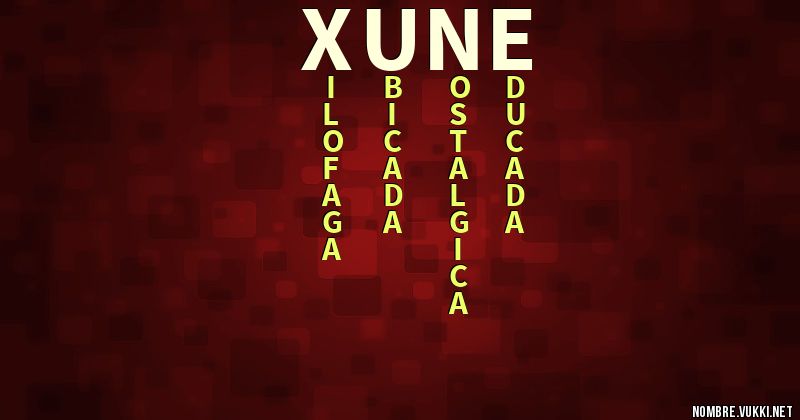 Acróstico xune