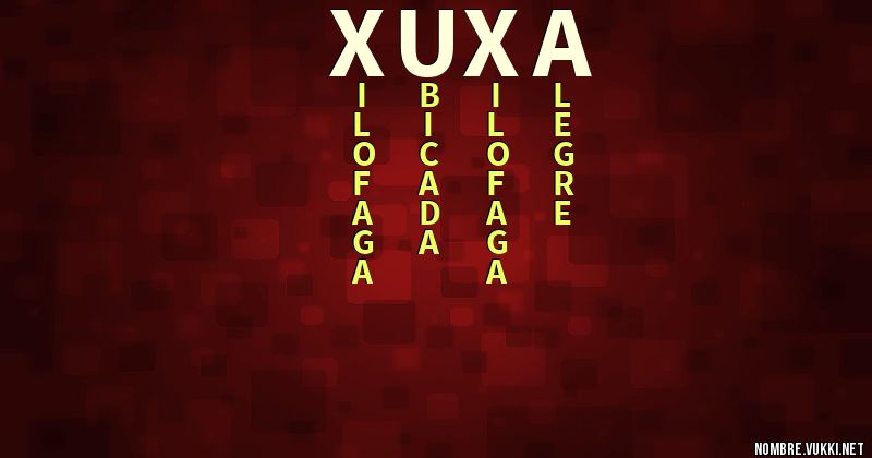 Acróstico xuxa