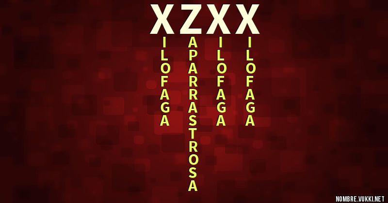 Acróstico xzxx