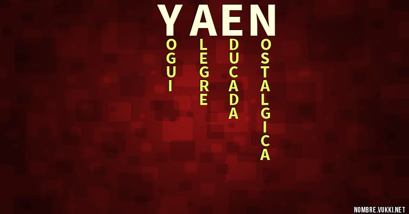 Acróstico yaen