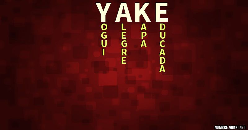 Acróstico yake