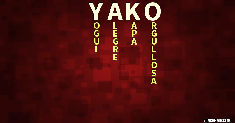 Acróstico yako